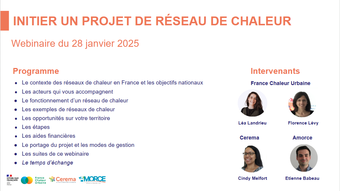 Initier un projet de réseau de chaleur